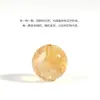Cuentas Sueltas de Cristal Natural Cristal de Torre Amarilla Citrino Cuarzo Rutilado Dorado Ojo de Tigre Amarillo Ojo de Tigre Dorado Amarillo Limón Cuentas Sueltas para Ensartar DIY