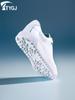 Zapatos de golf para mujer, zapatillas de golf antideslizantes, impermeables, de suela gruesa, con aumento de altura, informales y combinables.