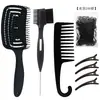 Peine de Comercio Exterior para el Cabello, Peine Curvo de Repuesto, Aguja de Acero, Cepillo para Cejas, Peine de Ocho Púas, Aguja para Tirar del Cabello Perezosa, Pinza de Plástico