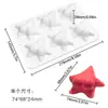 Em Estoque 6 Peças Forma de Estrela Squishy Gesso Aromaterapia Molde de Silicone Bumbum de Estrela do Mar Ferramenta de Molde de Resina