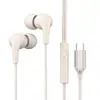 Cross-border in-ear com fio TypeC telefone móvel de decodificação digital com microfone jogo de karaokê Fone de ouvido baixo