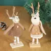 Decoración navideña transfronteriza decoración de fieltro de lana lindo muñeco de nieve mini decoración para colgar en el árbol muñeco de Papá Noel venta al por mayor