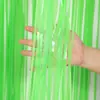 Cortina de Lluvia Fluorescente Transfronteriza Tema Fiesta de Neón Decoración Cortina de Puerta 1*2m Cortina de Lluvia Decoración de Fiesta de Bodas Fondo