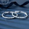 Pulsera de Nudo de Bambú 999.9 Plata Pura Pulsera de Plata Maciza para Bebés y Niños, Pulsera Padre-Hijo
