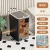 Cubo de basura para uso doméstico en sala de estar, cocina, baño, inodoro, dormitorio, gran capacidad, operado con pedal, con tapa, no necesita agacharse, cubo de basura a prueba de olores