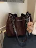 Bolso Retro de Hombro Único para Axila 2025 Nuevo Gran Capacidad Moda Bolso Hobo Bolso de Cuerda Bolso Cruzado con Cadena para Mujeres