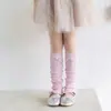 Cubrezapatos de Algodón para Niñas para Primavera y Verano, Calcetines Holgados de Malla con Borde de Volantes, Calentadores de Pierna Lindos de Hilo Plateado Kt con Lazo para la Pantorrilla