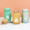 Copo de Vidro Fofo Kawaii de Coelho Portátil de Mão para Uso Externo Copo de Água de Parede Dupla Resistente a Altas Temperaturas Copo de Água para Estudante Copo de Presente Publicitário