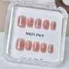 Uñas Portátiles en Caja Transparente al por Mayor para Tiendas Físicas, Parches para Uñas Artísticas, Pegatinas de Uñas Terminadas, Uñas Postizas Removibles