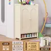 Zapatero con puerta para entrada de casa, zapatero multicapa para recibidor, pasillo, nuevo modelo 2026, almacenamiento integrado simple, montado en la pared