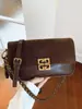 2025 Nova Bolsa de Axila com Textura de Camurça Outono e Inverno Bolsa de Ombro de Camurça Fosca Bolsa Baguete Retro de Nicho