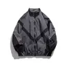 Chamarra con cierre de marca trendy retro americana para hombre, cortavientos vintage para primavera y otoño, chaqueta casual holgada, versátil para hombres