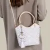 Bolsa de Mujer de Brocado Zhuang de Guangxi Patrimonio Cultural Inmaterial Nuevo Modelo 2026 Bolso Cesta Simple de Gama Alta Bolso de Mano Versátil Bolso de Hombro Cruzado
