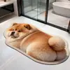 Tapete de Chão de Lama Diatomácea Gato Desenho Animado Banheiro Absorção de Água Secagem Rápida Antiderrapante Limpeza de Sujeira da Casa Resistente a Manchas Resistente ao Desgaste Fácil de Limpar