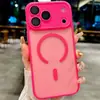 Capa Magnética Fosca Apple 17 Adequada para Iphone16Promax com Película Protetora de Lente Case Dois em Um