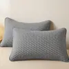 Funda de almohada acolchada de algodón antigrasa, anti-baba, a prueba de suciedad, nuevo estilo 2026, 100% algodón puro, paquete de 2, a prueba de sudor, capa aislante