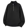 [M-8XL] Nueva sudadera pesada para hombre talla grande 2026, polo de medio cierre para hombre, chaqueta de otoño para hombre
