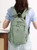 Mochila casual de color sólido, ligera, versátil, transfronteriza, unisex, mochila de viaje simple de gran capacidad, mochila escolar para estudiante