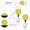 Cordón de Plástico UV con Clip Retráctil, Porta Credencial, Insignia de Trabajo, Porta Tarjeta de Autobús, Porta Tarjeta de Identificación, Porta Tarjeta de Campus, Porta Tarjeta de Fan