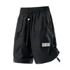 Verano Nuevo Estilo Pantalones Cortos de Cinco Puntos Marca de Moda Casual Pantalones Cargo Convertibles 2025 Negro Crepúsculo Rosa Fruta del Dragón