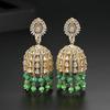 Pendientes Jinse para mujer, con sentido tridimensional, conjunto de cobre, pendientes de circonita, diseño retro de temperamento exótico, pendientes de estilo indio