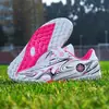 Zapatos de fútbol de entrenamiento con tachuelas para uñas rotas para estudiantes de primaria y secundaria al aire libre transfronterizos, zapatillas deportivas de velcro para adolescentes en el campus