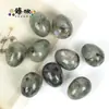Cuentas Populares de Piedra Natural con Forma de Huevo Transfronterizas Accesorios para Hacer Joyería DIY Materiales al por Mayor