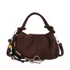 Bolso Pequeño de Ante con Textura Escarchada Retro para Mujer 2026 Otoño/Invierno Nuevo Bolso Cruzado Versátil Casual con Personalidad