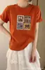 Camiseta feminina Shisanxing de algodão canelado com fonte física, envio direto do mercado atacadista, top justo de manga curta, suprimento exclusivo da segunda leva de verão
