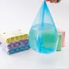 Saco de Lixo Boca Plana Saco Plástico Doméstico Espessado Novo Material Tipo Ponto de Ruptura Pacote com Cinco Rolos Saco de Lixo Preto Durável Não Fácil de Quebrar