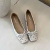 ¡Primer encuentro Ji dulce francés! Bailarinas de lunares estilo coreano para mujer 2026 Otoño/Invierno hada a juego con faldas suela blanda zapatos de abuela