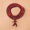 Atacado Sandália de Sangue Sândalo Africano Folha Pequena Sândalo Vermelho Contas Budistas, Vários Estilos e Especificações, Pulseiras Estilo Étnico, Contas de Rosário