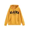 Amazon eBay loja independente casual confortável versátil feminina ALASKA montanha moletom com capuz solto para exportação