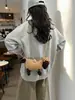 Bolso de Hombro de Cordero Tejido a Crochet Hecho a Mano para Niños 2026 Nuevo Lindo Bolso de Hilo de Dibujos Animados para Niñas Bolso Cruzado de Cachorro