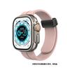 Adecuado para Apple Apple Watch Reloj de silicona con hebilla plegable magnética Correa de color sólido S10/Ultra