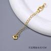 Color que retiene oro arena cadena de cola cadena de extensión exquisita joyería de arena cierre de langosta pulsera collar accesorios de joyería diy