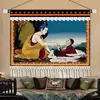 Paño colgante de pastores de yaks Sala de estar de casa de huéspedes de Xizang Hotel Restaurante Caja de hotel Tapiz decorativo Pintura colgante de la montaña nevada de Xizang