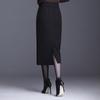 Moderna Falda de Lana Casual de Pierna Recta para Mujer, Nueva Falda Lápiz de Cintura Alta Otoño e Invierno 2025, Falda Profesional de Longitud Media