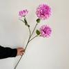 3 cabeças fragrância escura dalihua casa decoração da sala de estar pequena bola crisântemo Salão de casamento fundo principal área de boas-vindas pequena decoração floral