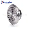 Ventilação externa em aço inoxidável 304, veneziana anti-ferrugem, tela contra insetos, à prova de chuva e à prova d'água, nova veneziana, saída de ar