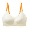 Sujetador invisible de soporte suave con efecto base de maquillaje líquida, push-up para busto pequeño, sujetador de espalda hermosa en forma de U para busto grande, sujetador tridimensional sin costuras para mujer, estilo fino de verano