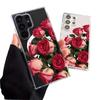Estilo Retro Rosa Roja Magnética Funda para Teléfono Samsung S22Ultra Cubierta Protectora Galaxys26 Acrílico Transparente