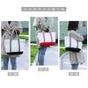 Bolso de lona en contraste para mujer, bandolera sencilla y versátil, ideal para compras, informal, de fábrica.