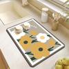 Posavasos de Cocina Almohadilla Absorbente Pad de Barro Diatómico Drenante Manteles Individuales para Vajilla Mesa Posavasos de Escritorio para Té
