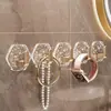 Gancho Adhesivo Sin Huellas Sin Taladro Gancho Adhesivo Doméstico de Alta Calidad Sin Taladro Multifuncional Fuerte Baño Inodoro Detrás de la Puerta
