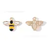 Acessórios para Joias de Gota de Óleo DIY Pingente de Abelha Cartoon Colmeia Girassol Chaveiro Colar Pulseira Charme de Liga