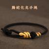 Pulsera de Hilo Rojo Ajustable al por Mayor con Nudo de Bambú y Cuentas de Amuleto de la Suerte, Cuerda Tejida Hecha a Mano, Unisex