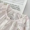 Pijama Infantil de Primavera y Otoño Ropa para Niñas Manga Larga Algodón Nube Dibujos Animados Chica Dulce Niños Medianos y Mayores Conjunto de Ropa para el Hogar