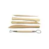 Herramientas de Cerámica Set de Madera de 5 Piezas Pellizcar Escultura Escultura de Arcilla Herramientas de Modelado Uso en Arcilla para Cerámica