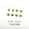 Venta al por mayor de fábrica aleación de zinc 6 mm flor corazón diy hecho a mano aretes tocado carcasa de teléfono móvil accesorios de joyería al por mayor